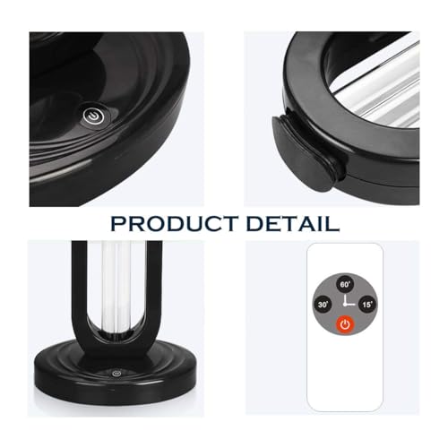 UV Light disinfection Lamp with Ozone for Odor Room Air Purification (Remote Control Included) 99.99% Sanitization Rate Premium 38W 110V for Home & Office