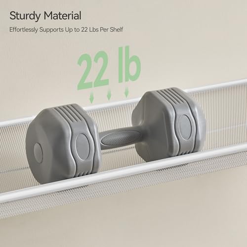 Image of Nunsino Shoe Rack, Long Shoe Organizer,Max Holds 62 Pairs,10 Tier Metal Shoe Storage Shelf,5-Tier Stackable Shoes Organizer for Garage, Entryway,White