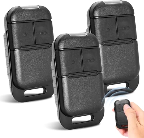 3 mandos a distancia para puertas de garaje, mando a distancia universal para puertas de garaje, 2 canales de control remoto para puertas de garaje