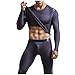 Produktbild BGUK Thermounterwäsche Herren, Funktionsunterwäsche Skiunterwäsche Winter Thermowäsche Set Thermounterhemd Warm Weich Funktionswäsche atmungsaktiv Thermo Unterwäsche Thermounterhose für Männer