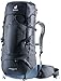 Deuter Unisex Aircontact Lite 40 + 10 L, Lightweight Backpacking & Hiking Backpack for Men & Women, 40 + 10 Liters - Black-Marine