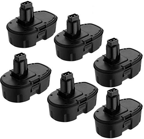 Exclusive Special 6Pack 3.6Ah 18V DC9096 Replacement Ni-MH Battery for Dewalt 18Volt DC9099 DC9098 DE9039 DW9099 DW9096 DW9098 DC9181