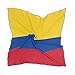 Colombie Flag Foulard carré pour femme avec 10 broches