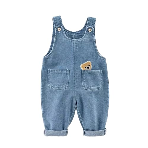 ACMEDE Baby Jeans Latzhose Mädchen Overalls Gr. 68/74/80, Baby Jeanshose...