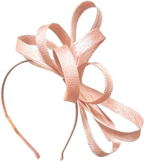 Caprilite Vegan Sinamay Fascinator Headband Wedding Hoop Ladies Day Ascot Races