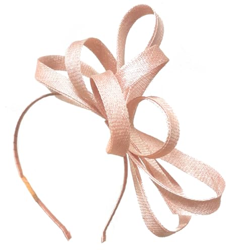 Caprilite Vegan Sinamay Fascinator Headband Wedding Hoop Ladies Day Ascot Races
