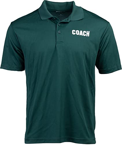 Camisa polo de rendimiento Coach para hombre, azul real, rojo, verde oscuro, azul marino y negro miniatura 1