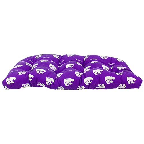 Image of College Covers Everything Comfy Kansas State Wildcats Indoor Outdoor Settee Loveseat Bench Cushions