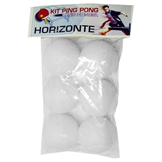 Bola Tenis De Mesa Horizonte Nacional C/6 Unidades