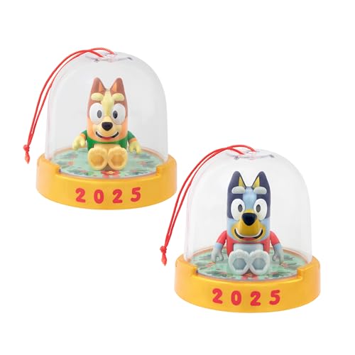Bluey Ornament Pack of 2 Poseable Mini Figures in Sweaters