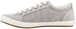 Taos Women's Star Grey Wash Canvas Sneaker 10 M US
