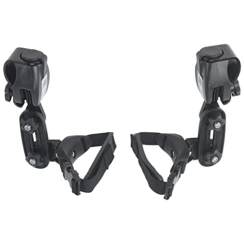 Drive Medical Trekker Gait Trainer Large Adjustable Height Thigh Prompts Pair for Kids or Adults, 20 Inch Leg Circumference, Black