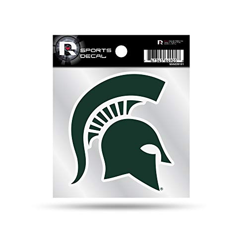 Rico Industries NCAA Michigan State Spartans Primary Logo 4x4 Decal, Team Color, Size of individual decal will vary, 3.5 x 4.5-"