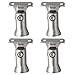 4-Pack 304 Stainless Steel Stair Railing Post Bracket for Handrail Mounting – Modern Decorative Wall-Mounted Support Bracket, Silver