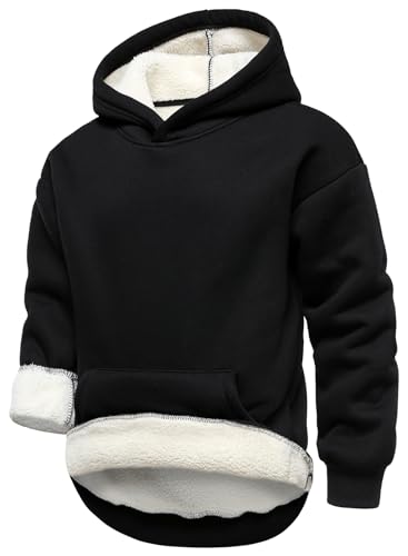 HOOD CREW Boy’s Fleece Pullover Hoodie Long Sleeve Warm Hooded Sweatshirt with Pocket for Kids2