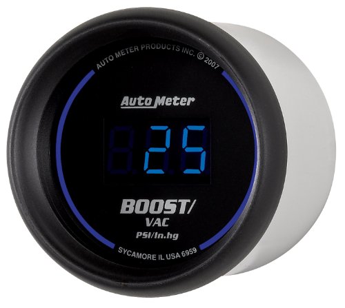 Auto Meter 6959 Cobalt Digital 2-1/16" 30 In Hg.-Vac./30 Psi Vacuum/Boost Gauge #TOP2