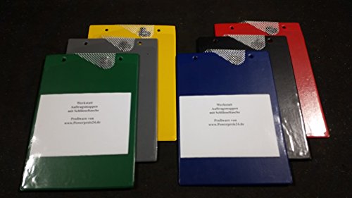 Blaue KFZ Werkstattmappe Auftragsmappe Auftragstasche Profiware von MD Cover