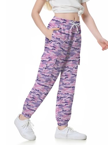 Image of SANGTREE Girls & Womens Printing Cargo Jogger Pants,6 Years - Women 2XL