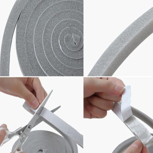 Sportarc Isolierschaum-Klebeband für Flügeltüren 1,5cm x 4m