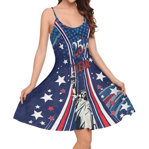 Image of Coloranimal Women's Summer Sleeveless Casual Swing Dresses with Loose Fit Beach Sundress