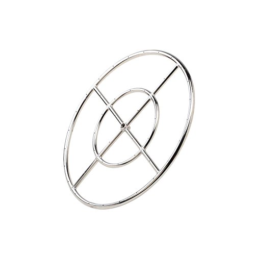 Stanbroil 18" Round Fire Pit Burner Ring, 304 Series Stainless Steel, BTU 147,000