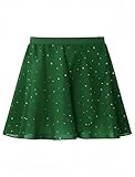 Gogokids Girls Dance Ballet Skirt, 3 Pack Tutu Skirts Fluffy Ballet Dress for Toddlers/Little Girls (110/3-4T) Green