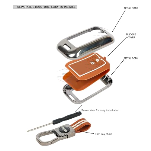 Image of Auto Thrill Premium Key Cover for Baleno, Grand Vitara, XL6, Swift, Brezza, Celerio, Ignis, Ertiga, Dzire, Fronx, Rumion, Glanza, Hyryder - 2 Button Smart Key
