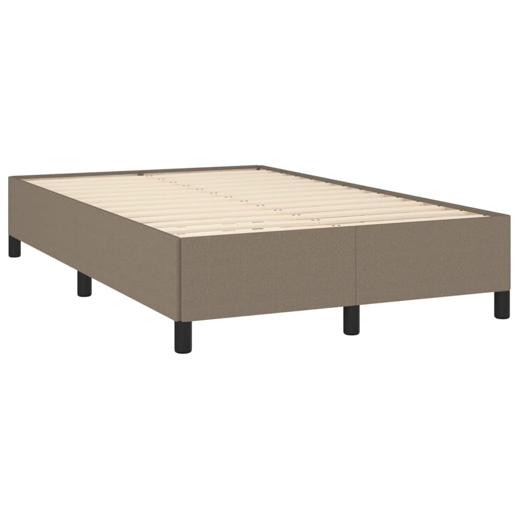 Cama con somier con colchón, tela de 120 x 190 cm y soporte de dureza media para un sueño reparador
