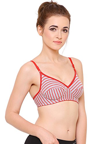Image of Women's Cotton & Blended Non Padded Non-Wired Regular Bra (Pack of 6)