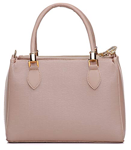 Bolsa Feminina Com Carteira, Alça De Mão E Tiracolo Ajustável Cor:Bege;Tamanho:M;Gênero:Feminino