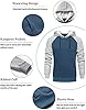 MANLUODANNI Men's Pullover Hoodies Hooded Sweatshirt Patchwork Top Casual Hoody with Kangaroo Pocket Navy M #4