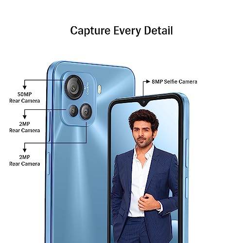 Image of Lava Blaze 2 Pro (8 GB RAM, 128GB UFS Storage) - Swag Blue|50 MP AI Triple Camera |18W Fast Charger| 6.5 inch(16.5cm) Display with 5000 mAh Battery| Upto 16GB Expandable RAM