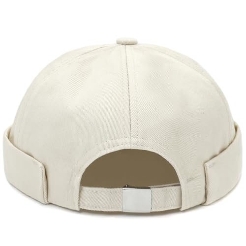 Image of Dome Brimless Hats for Women Men Beanie Docker Cap Sailor Skull Cap