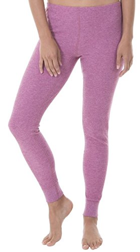 Fruit of the Loom Women's Thermal Waffle Bottom, Purple, Small