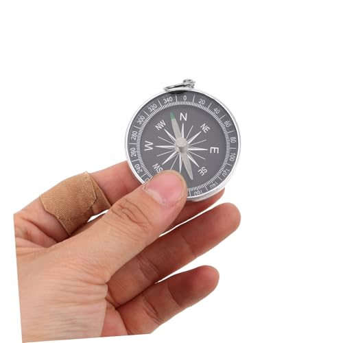 Brújula de bolsillo aluminio 4 piezas esencial para camping miniatura 4