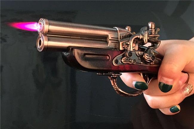 Amazon.co.jp: ヴィンテージ火縄銃 型ガスライター アンティーク