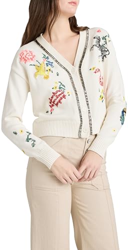 Cinq à Sept Women's Patch Animal Nyla Cardigan