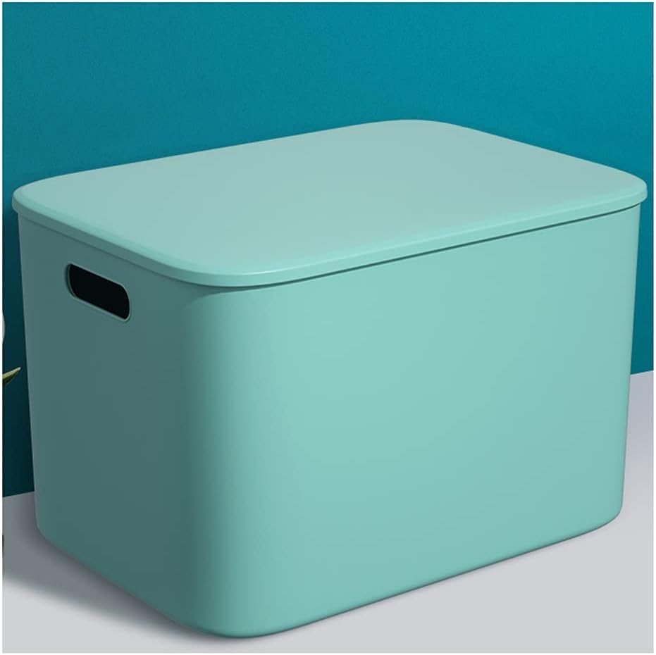 Organisateur de tri bureau bleu boîte de rangement plastique à couvercle