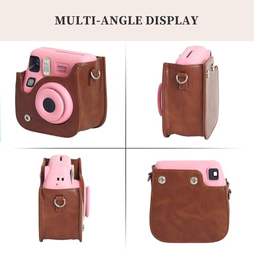 Funda de cuero PU para cámara Fujifilm Instax mini SE/7+ miniatura 6