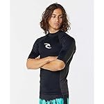 Rip Curl Men Waves UPF 50 Performance Short Sleeve Rashguard - Image 3