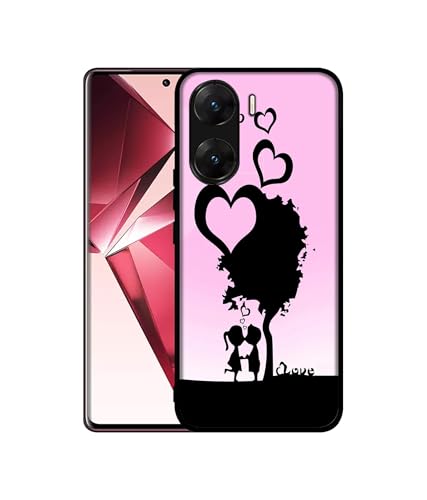 Image of Sweet Love Design Premium 2D Printed Metal Back Case Cover for Vivo V29E 5G