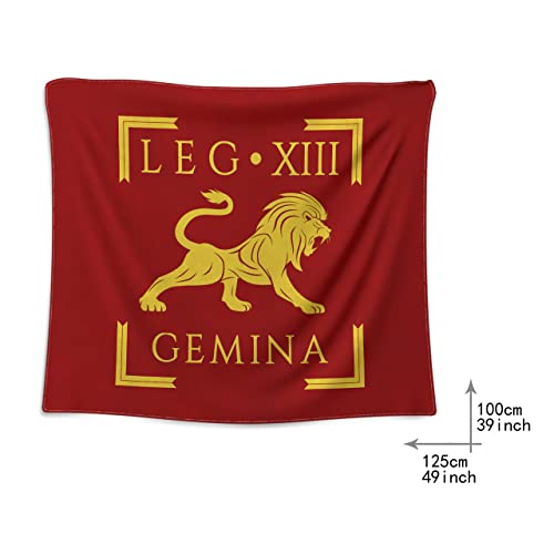 Bandera de la Legión Romana para colgar, elegante tapiz histórico de 100 cm x 125 cm 3