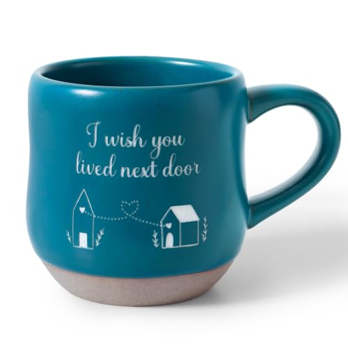 Friendship Gifts for Women I Wish You Lived Next Door Ceramic Coffee Mug for Best Friend 11oz Thoughtful Gift for Birthday Galentines Day or Christmas