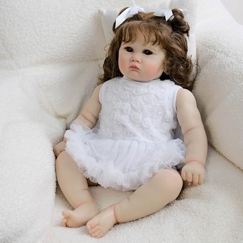 Muñeca Reborn Bebé Realista de Silicona 20 Pulgadas miniatura 5