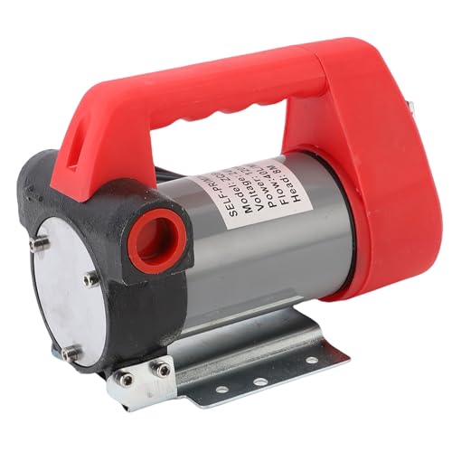Jeffergarden Elektrische Kraftstoffförderpumpe, Kupfermotor, Robuste Gusseisenpumpe, Selbstansaugend 120 W für Tankstellen und Fahrzeuge
