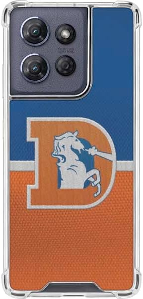 Skinit Clear Phone Case Compatible with Moto G Power 5G (2025) - Officially Licensed NFL Denver Broncos Vintage Design