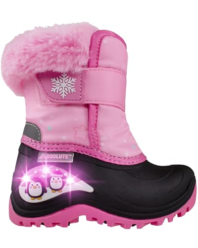 Absolute Stella Toddler Little Kids High Snow Winter Boots, Warm, Insulated, Waterproof Shell