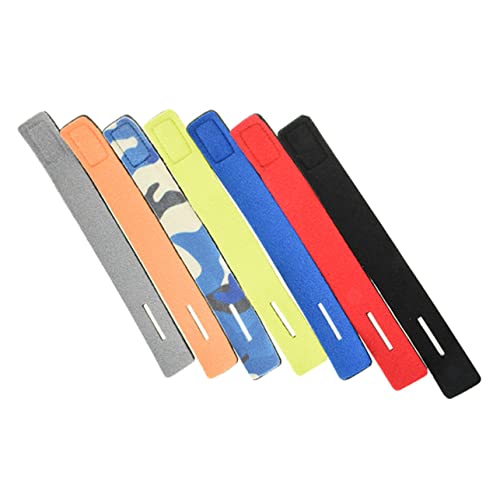 SUPVOX 6pcs Fishing Rod Straps Soft Elastic for Organizing Fishing Gear for Safe Transport Storage