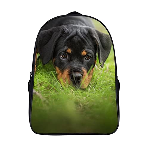 Sac à dos Rottweiler pour adolescents - Cartable d'école léger 40x28x16cm