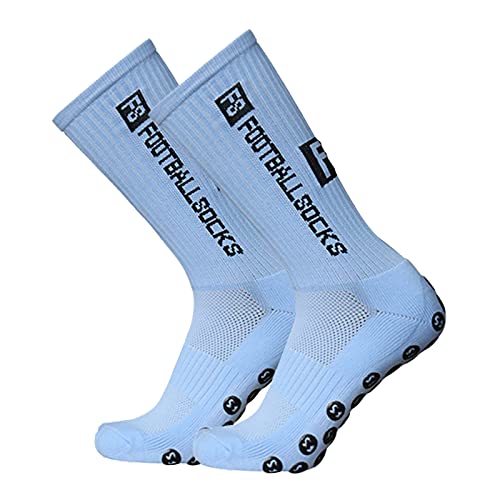 Lixada Calcetines Deportivos para Correr Al Aire Libre Calcetines Elásticos de Compresión Calcetines Deportivos de Fútbol Calcetines Antideslizantes con Agarres